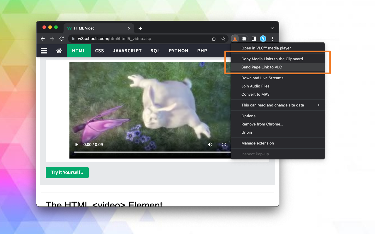 Open in VLC™ media player截图2