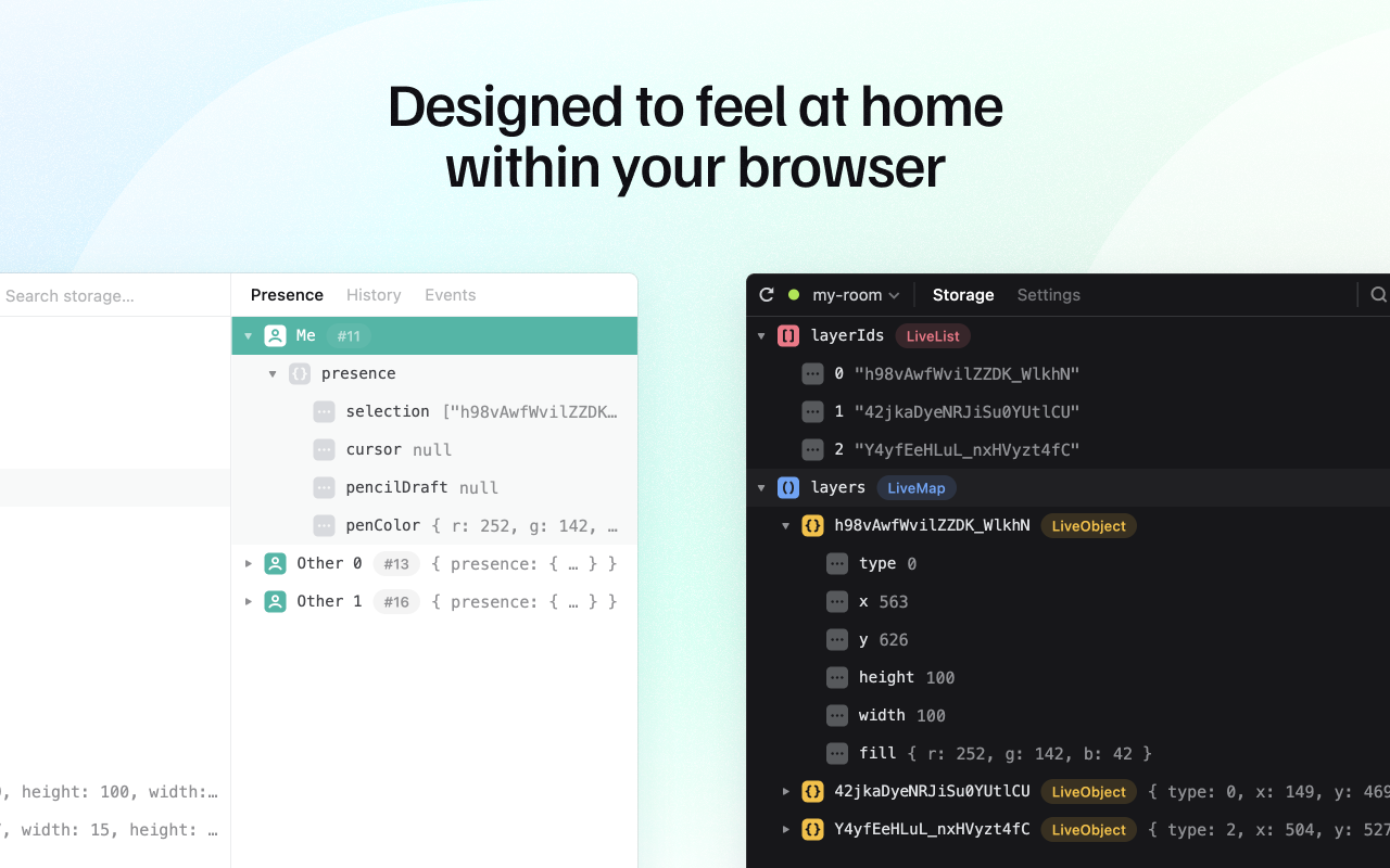 Liveblocks DevTools截图2
