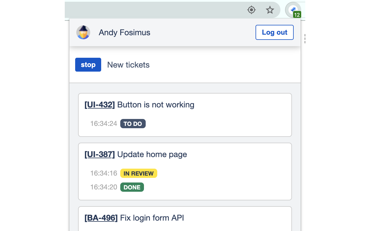 JIRA watcher截图2