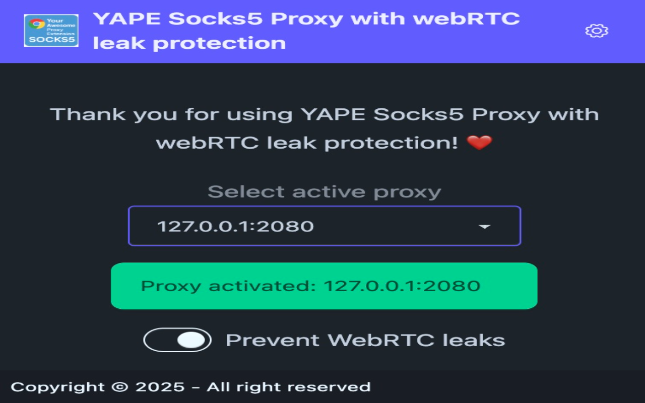 Socks5 proxy for Shadowsocks截图2