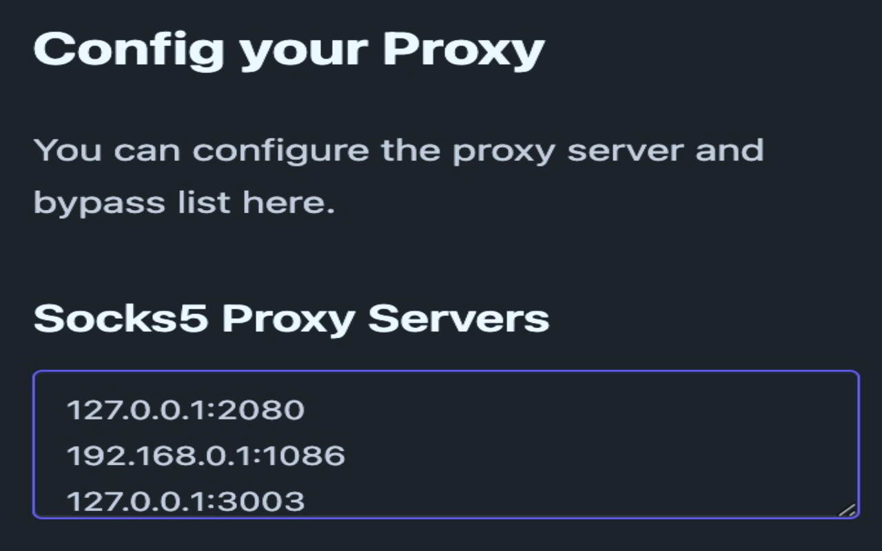 Socks5 proxy for Shadowsocks截图3