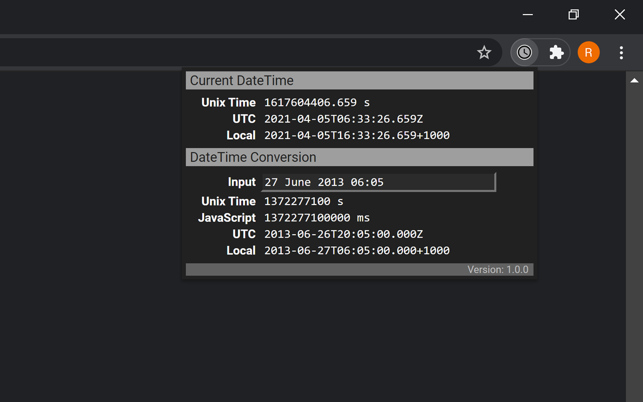 Unix Time Converter截图2