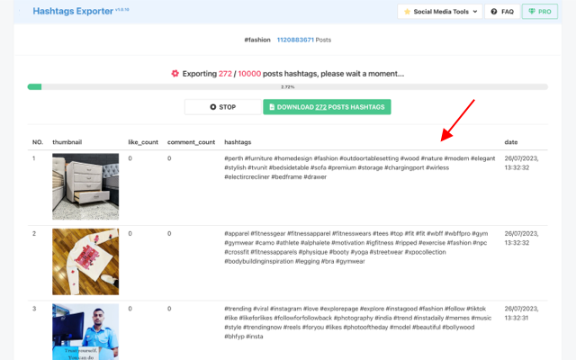 Hashtag Exporter截图1