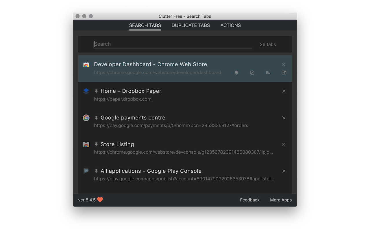 Clutter Free - Prevent duplicate tabs截图4