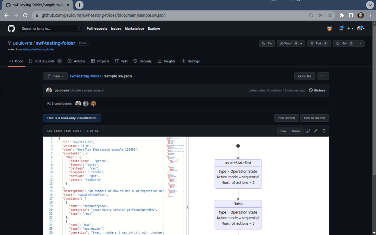 Apache KIE™ Serverless Workflow Editor for GitHub截图3
