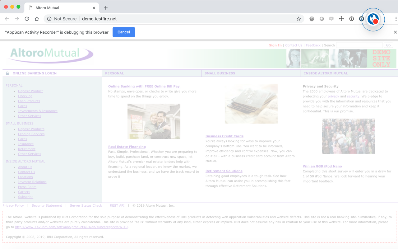 AppScan Activity Recorder截图1