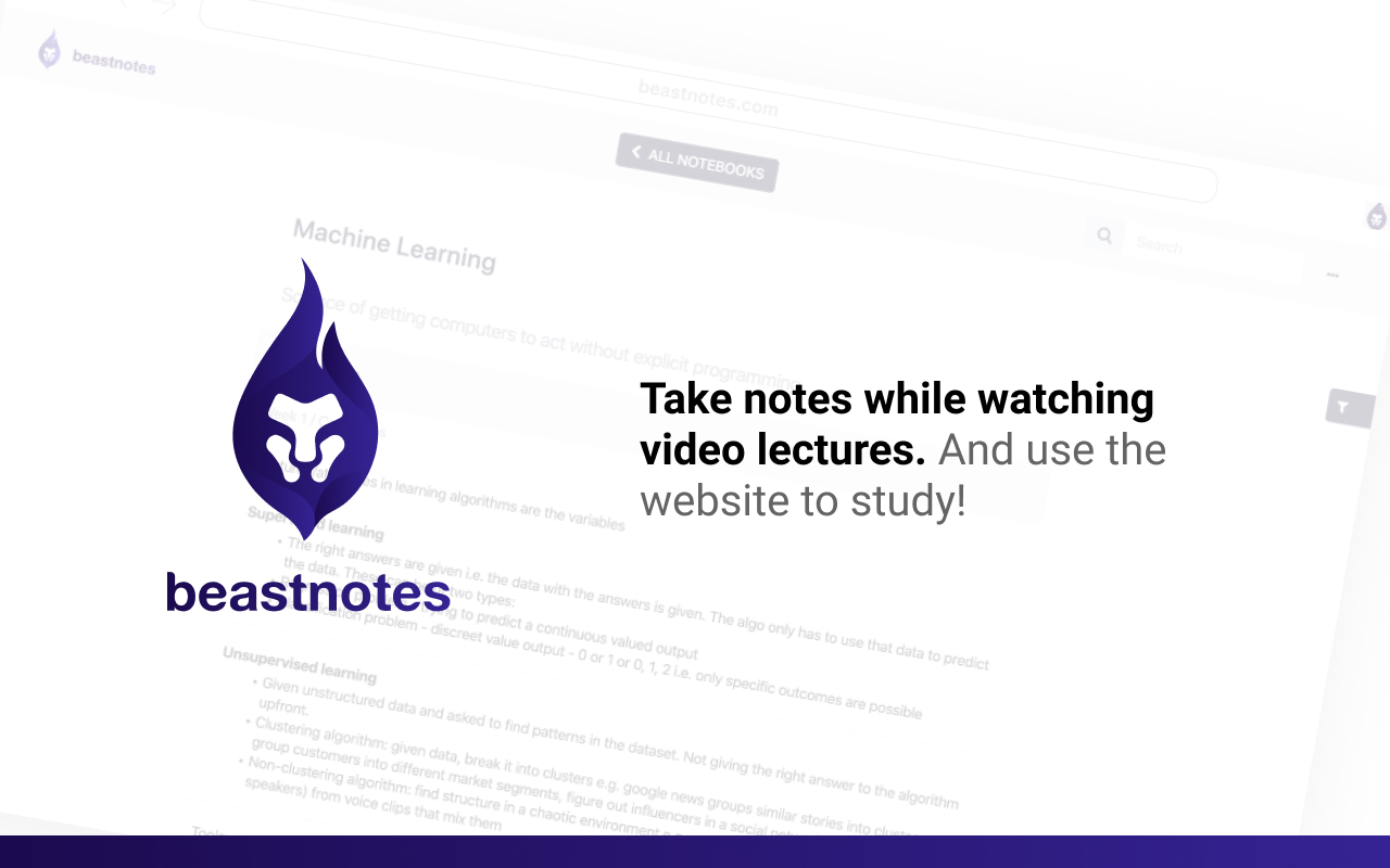 Beastnotes ▪ Take notes for online courses截图3