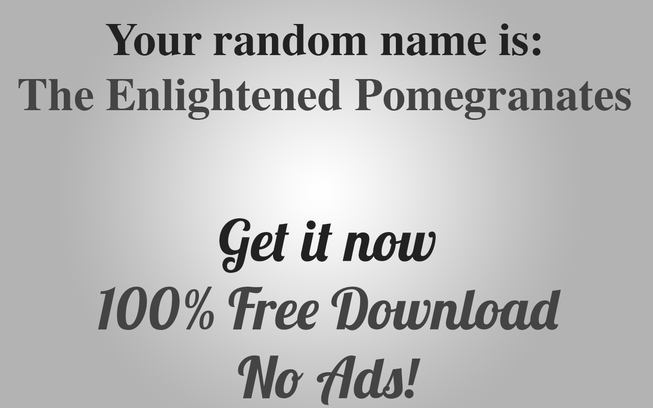 Name Generator Extension截图1