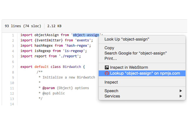 npm lookup截图1