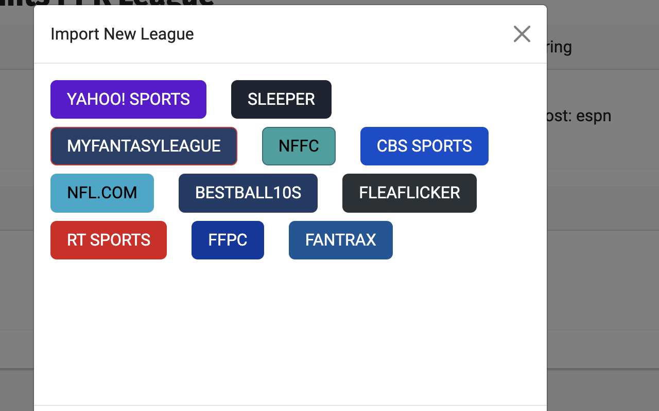 Footballguys Extension: Manage My Leagues截图1