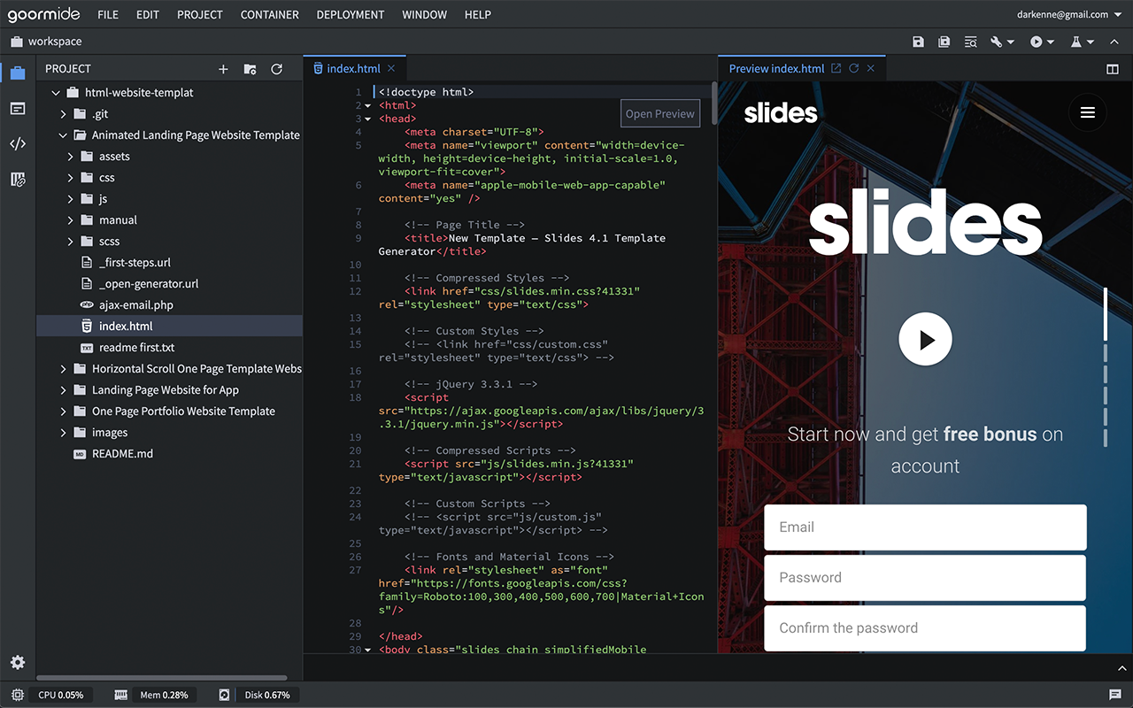 goormIDE: Powerful Code Editor with Container截图1
