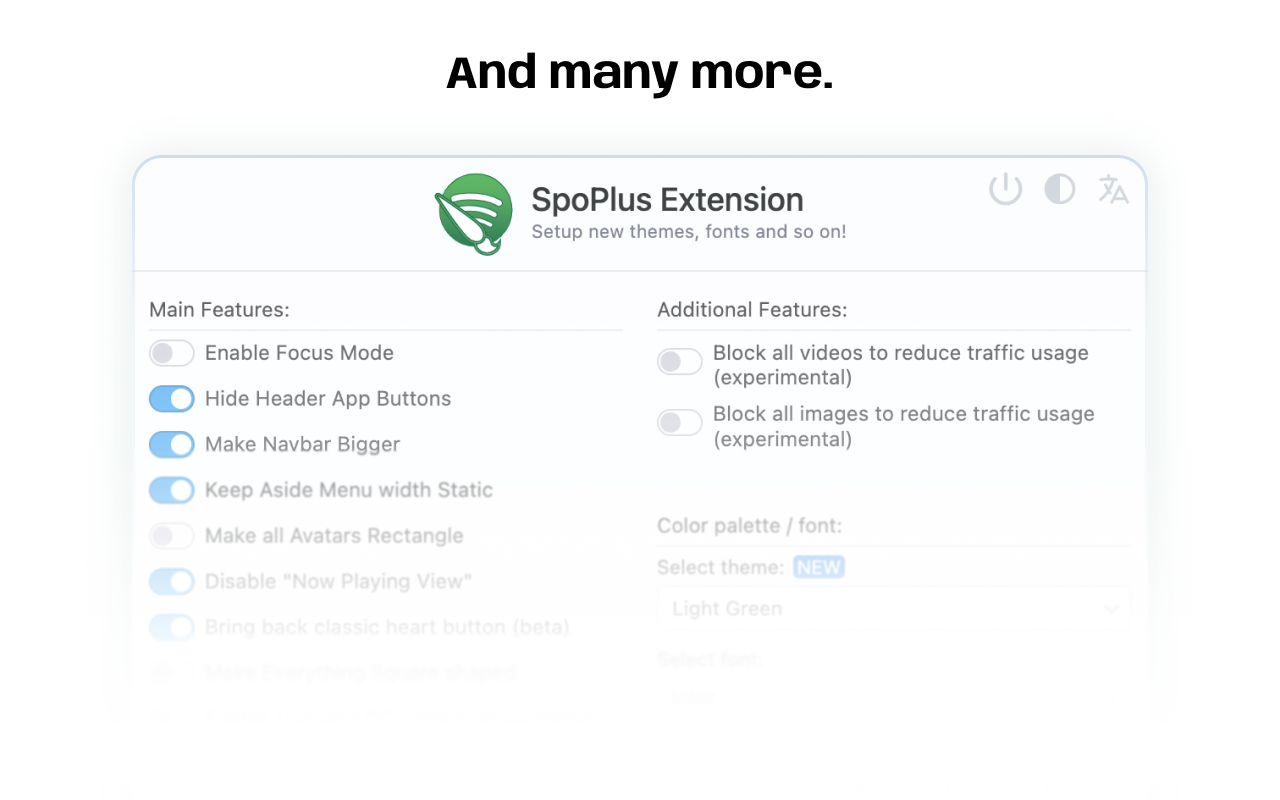 SpoPlus - Edit Spotify Theme & Settings截图2