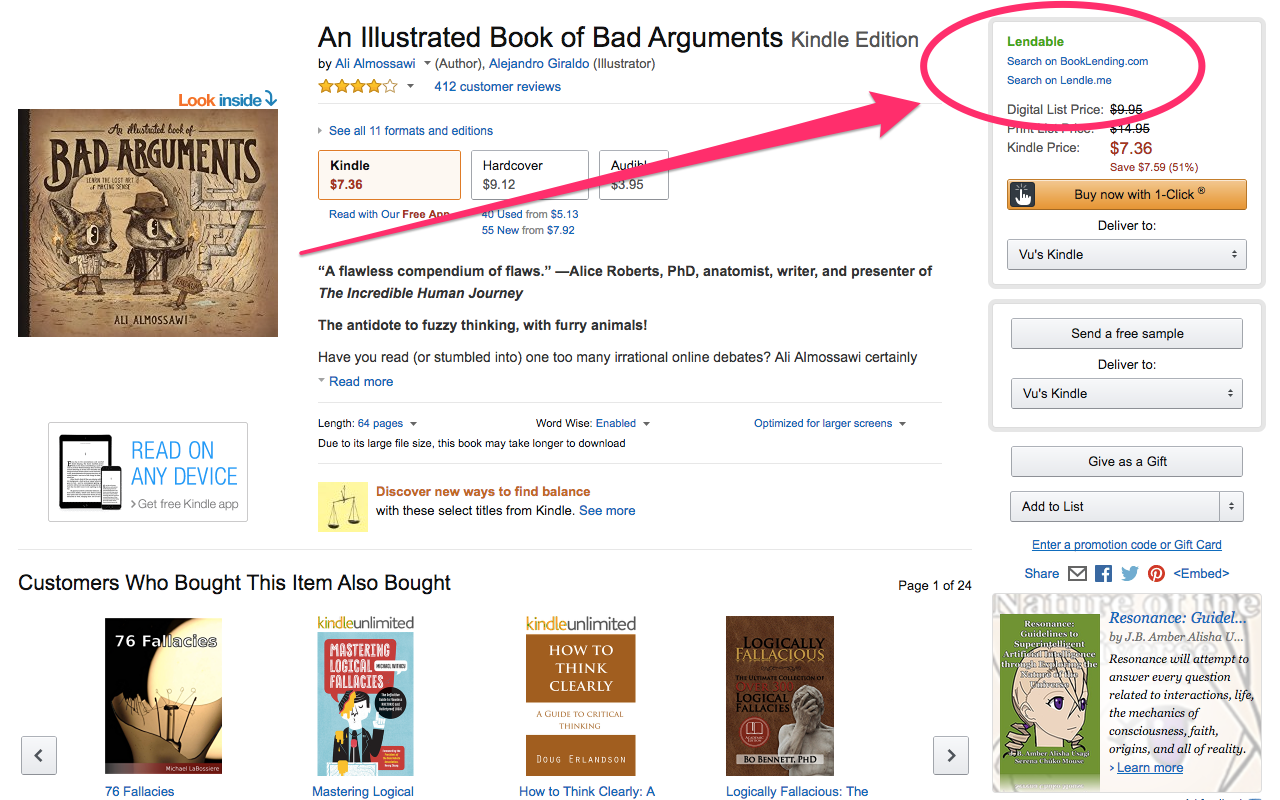 Find lendable Kindle books截图2