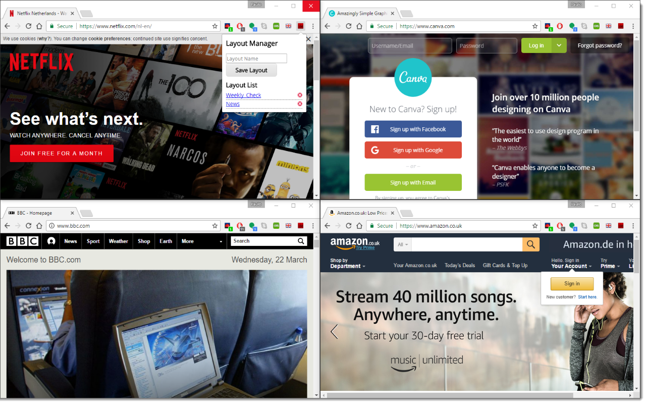 Multi Layout Manager截图2