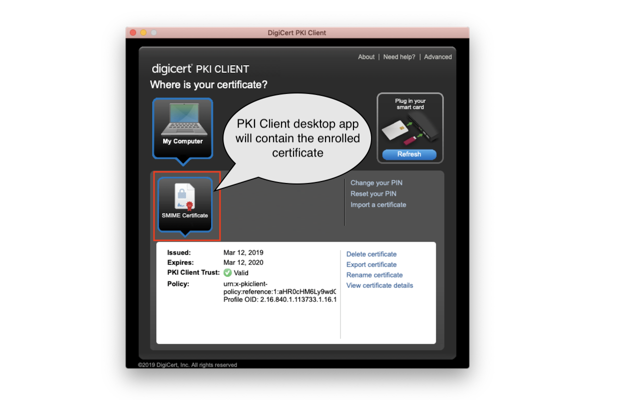 DigiCert Authentication Client Extension截图1