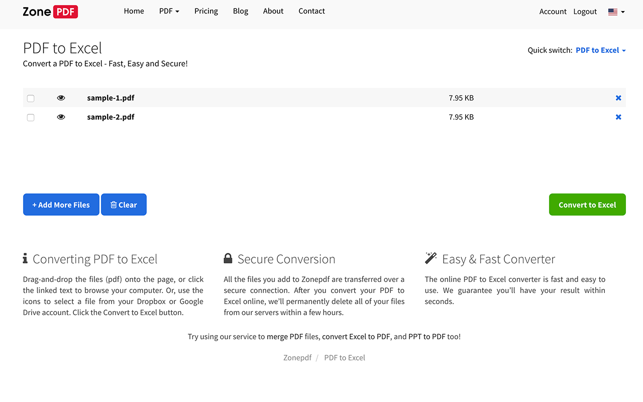 PDF to Excel截图1