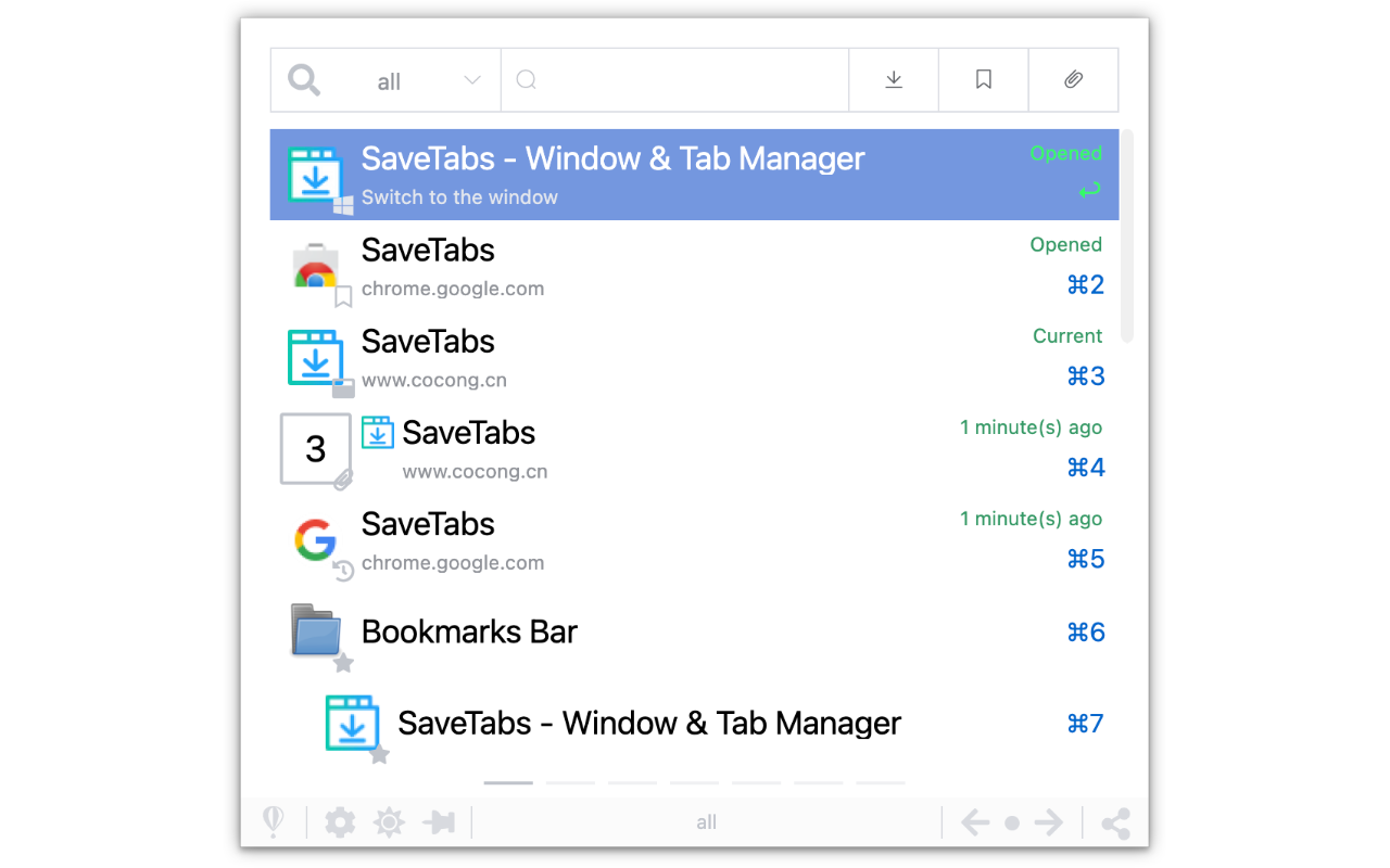 SaveTabs - 窗口标签管理器截图4
