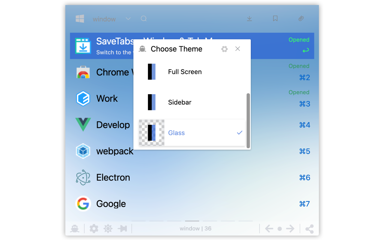 SaveTabs - 窗口标签管理器截图5