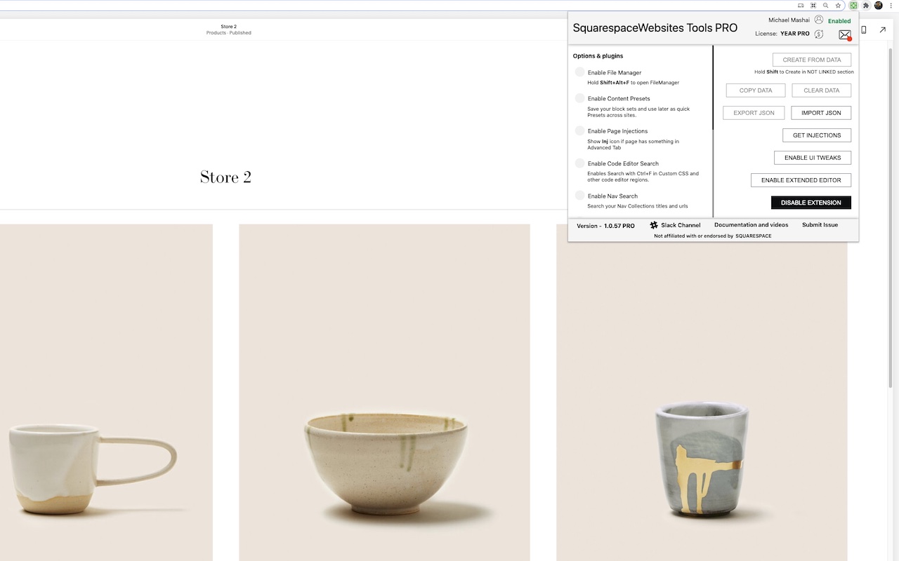 SquarespaceWebsites Tools PRO截图1