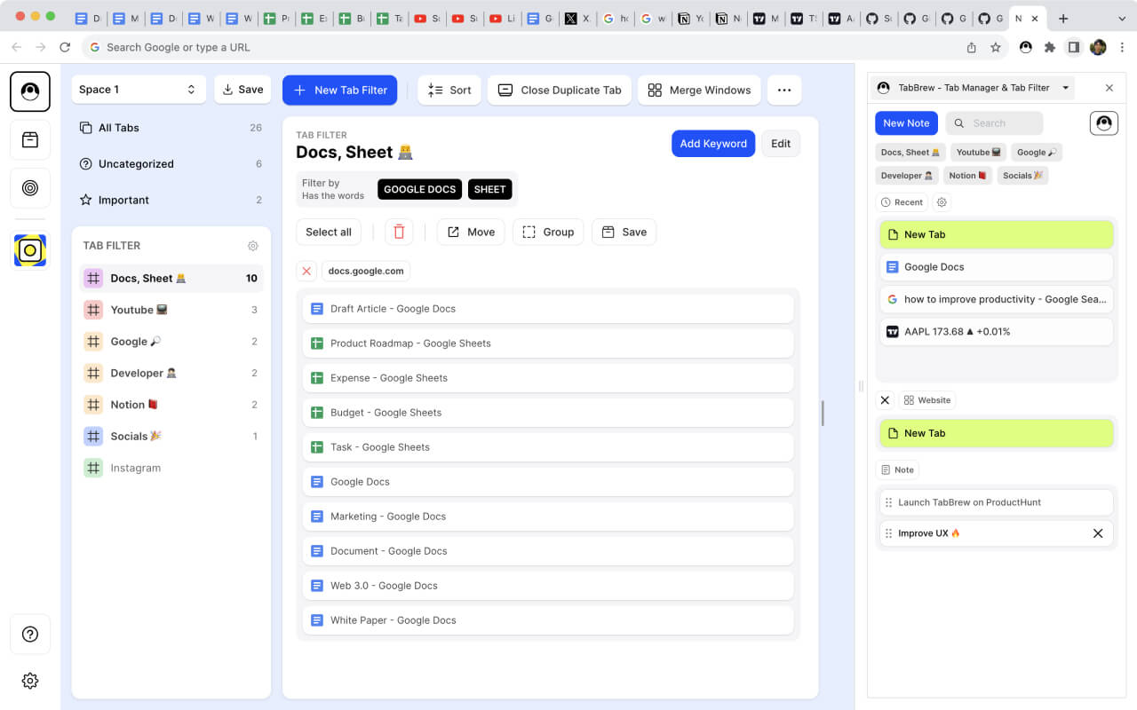TabBrew: Tab Declutter Tool截图3