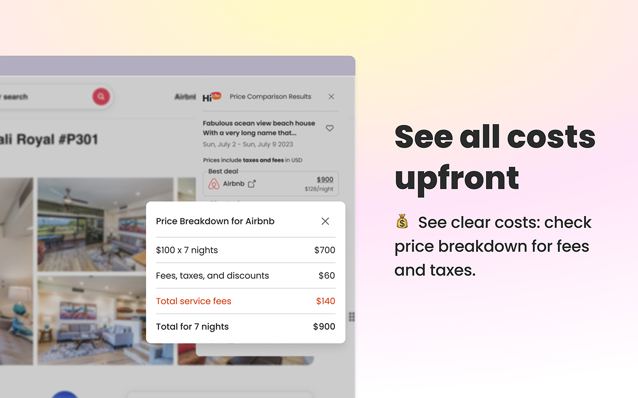 HiChee: Airbnb/Booking/Vrbo Price Comparison截图1