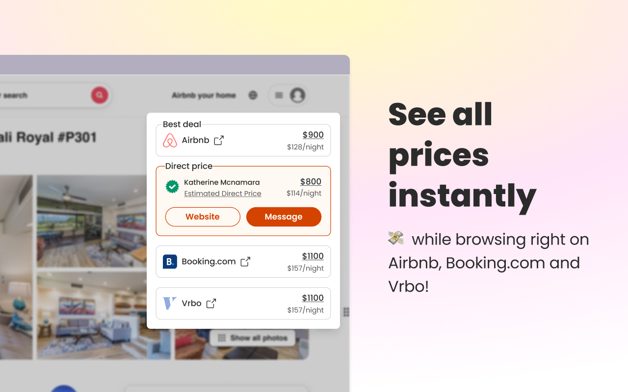 HiChee: Airbnb/Booking/Vrbo Price Comparison截图4