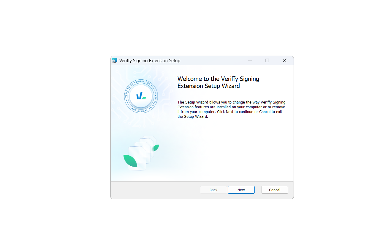 Veriffy Signing Extension截图1