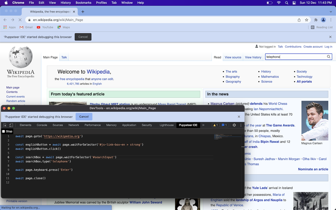 Puppeteer IDE截图2