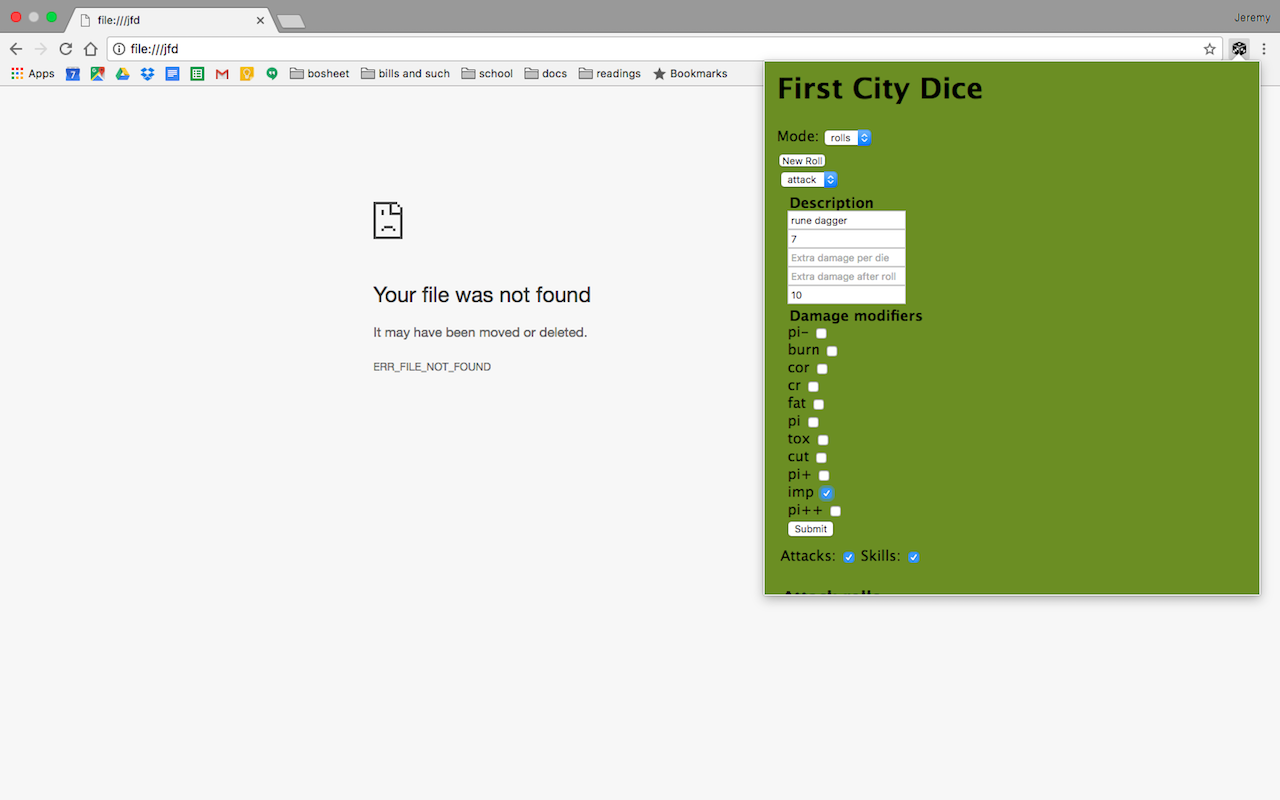 First City Dice (GURPS)截图4