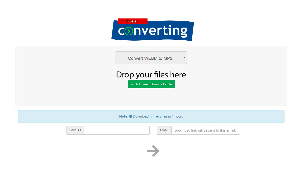 WEBM to MP3 Converter截图1