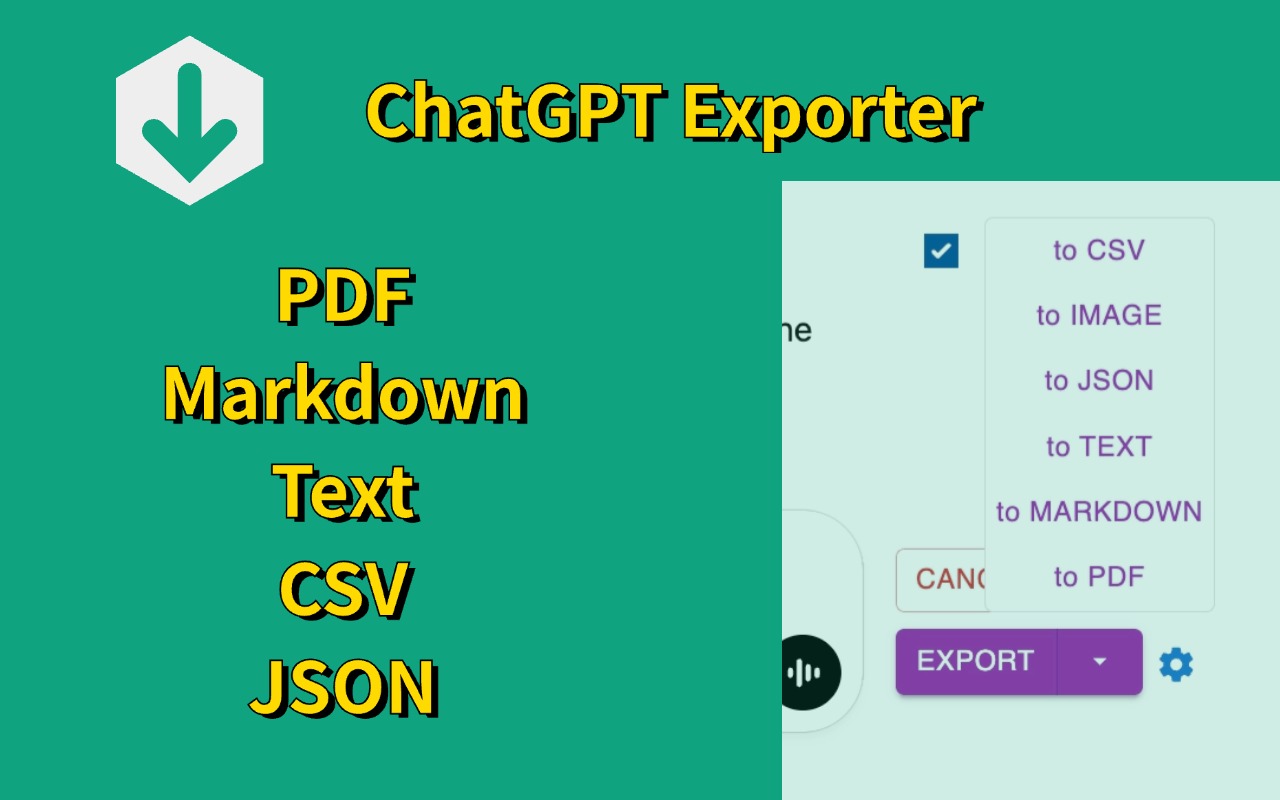 ChatGPT 导出器 - ChatGPT 转换为 PDF、MD 等截图2