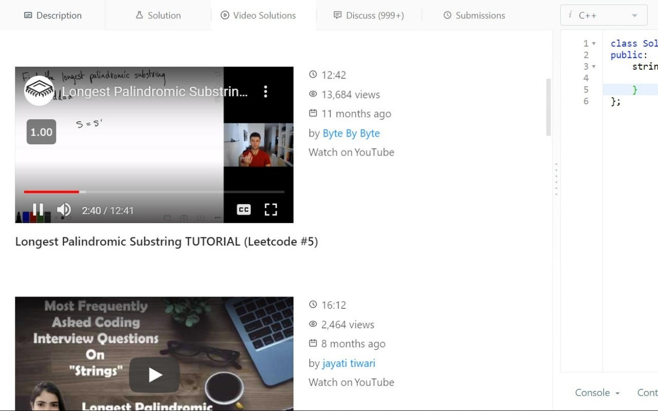 LeetCode Video Solutions截图1