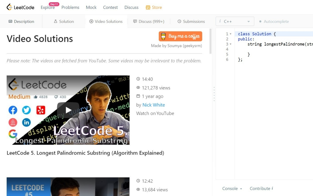 LeetCode Video Solutions截图3