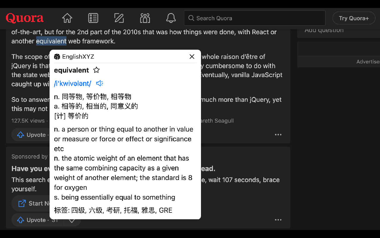Youtube双语字幕 YouTube字幕增强 ChatGPT 翻译 - EnglishXYZ截图1