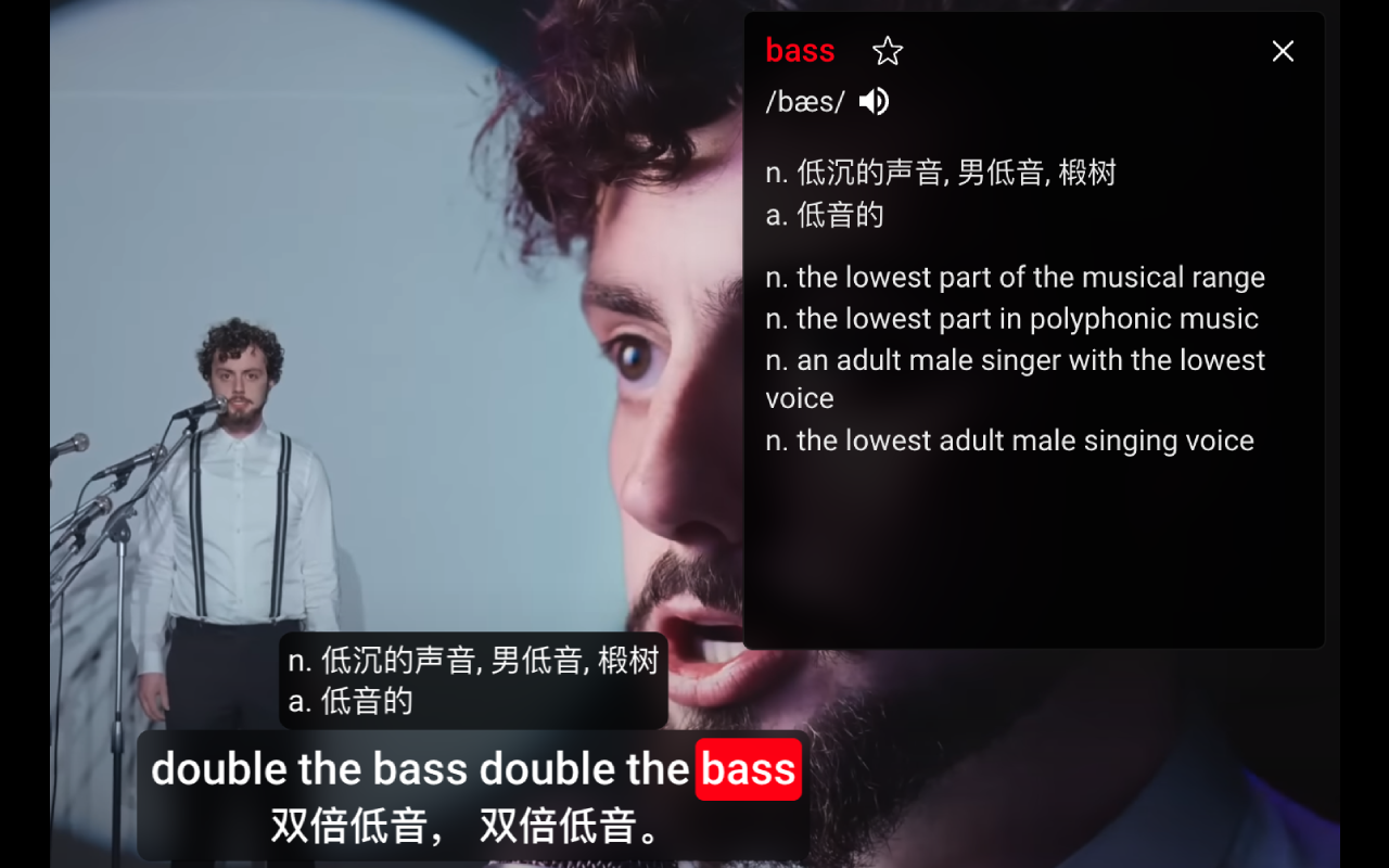 Youtube双语字幕 YouTube字幕增强 ChatGPT 翻译 - EnglishXYZ截图5