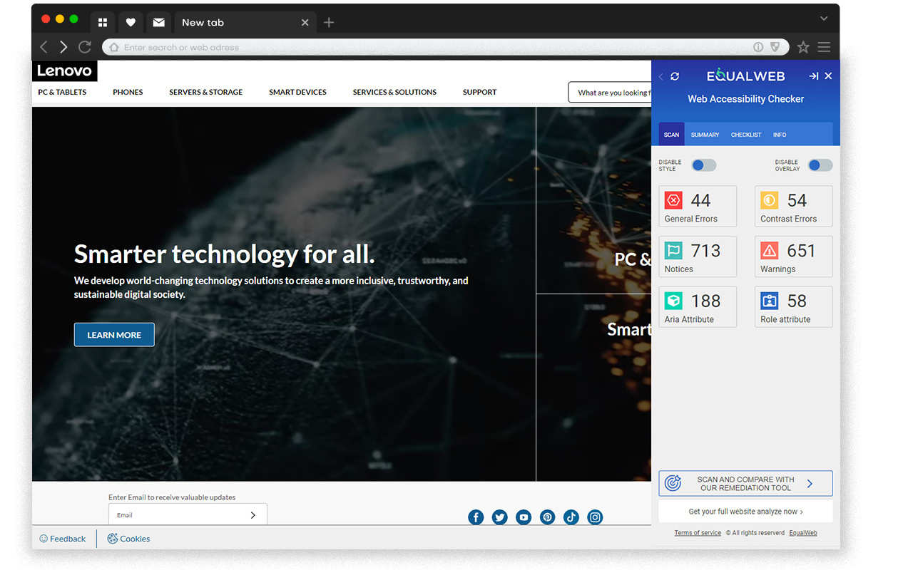 EqualWeb Accessibility Checker截图1