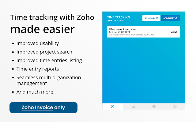 Zoho Invoice Easier Time Tracking截图1