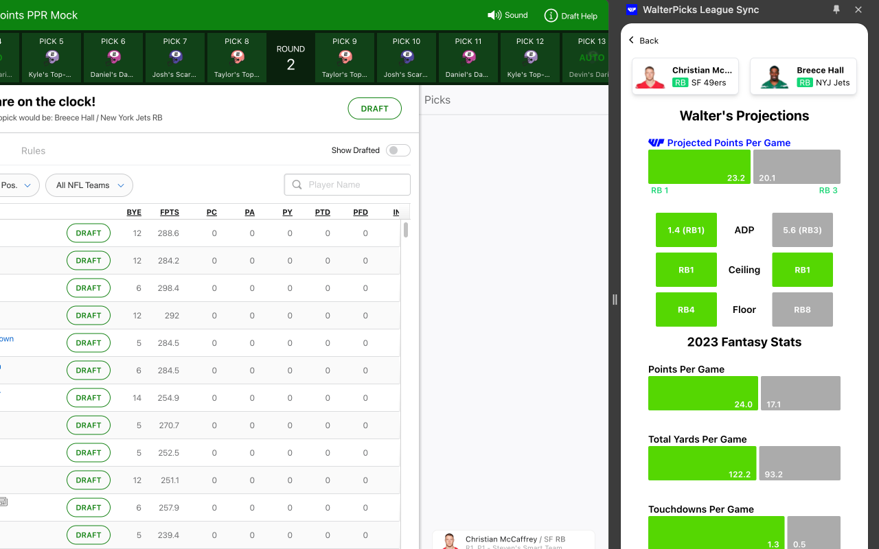 WalterPicks League Sync截图1