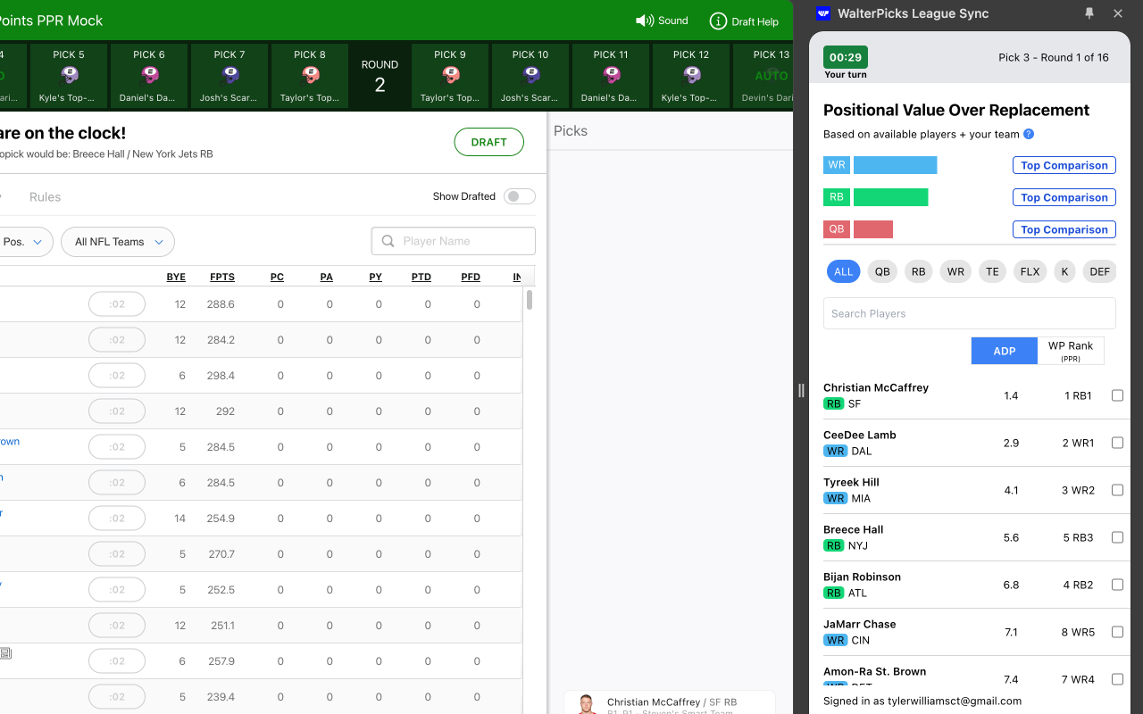 WalterPicks League Sync截图2