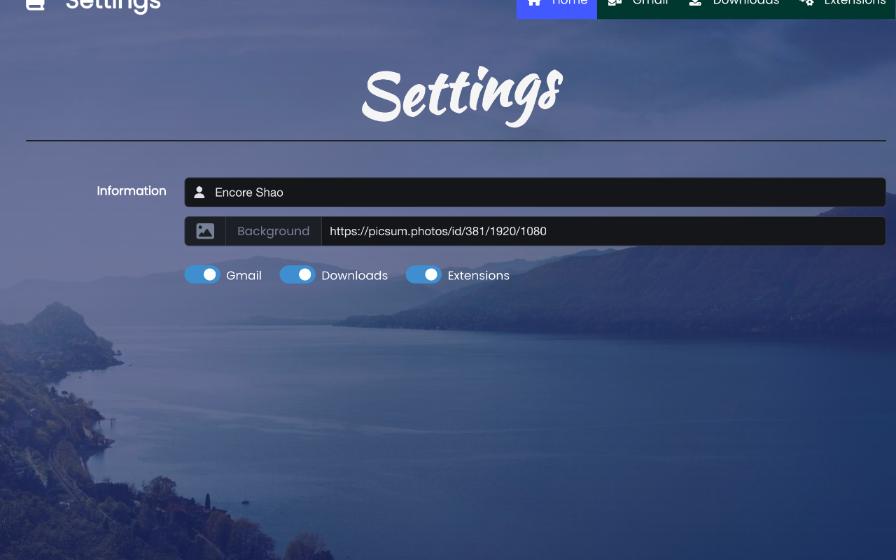 Dashboard of Bookmarks截图1