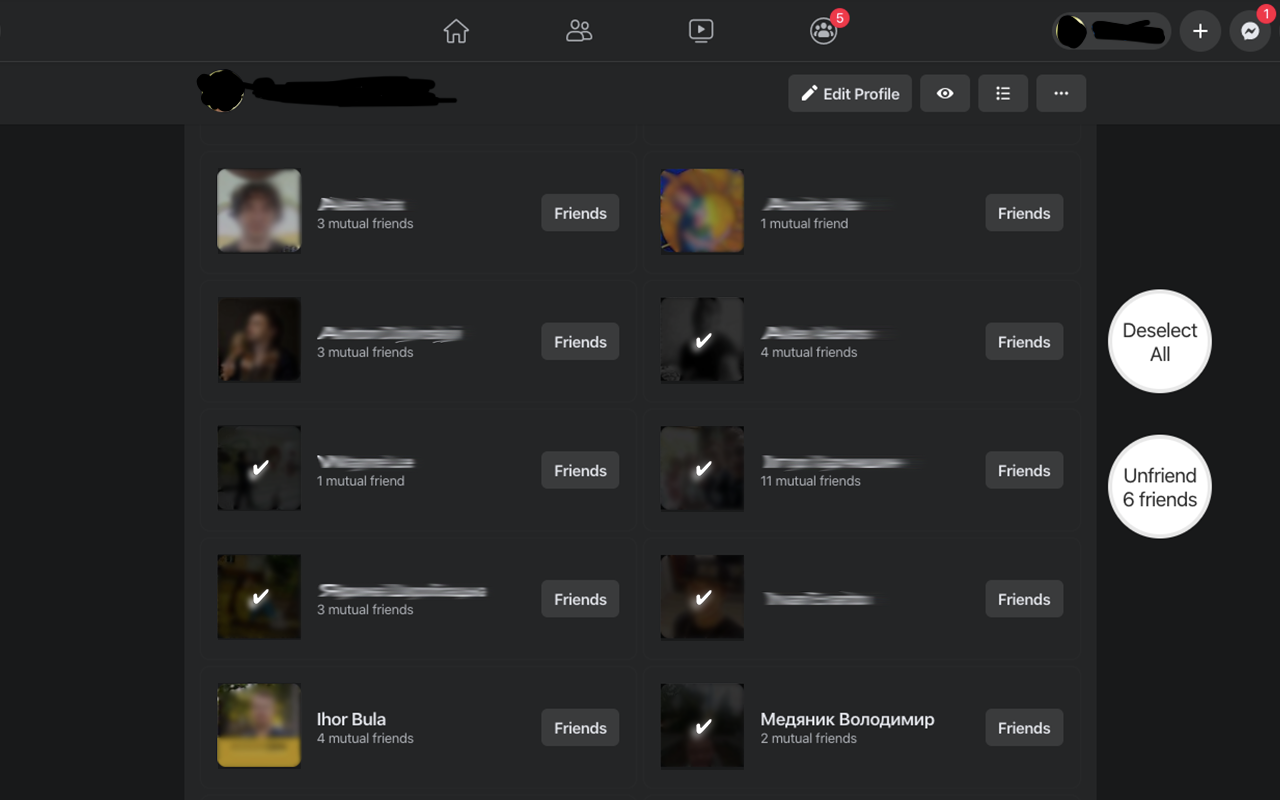 Mass Unfriender for Facebook | desktop截图1