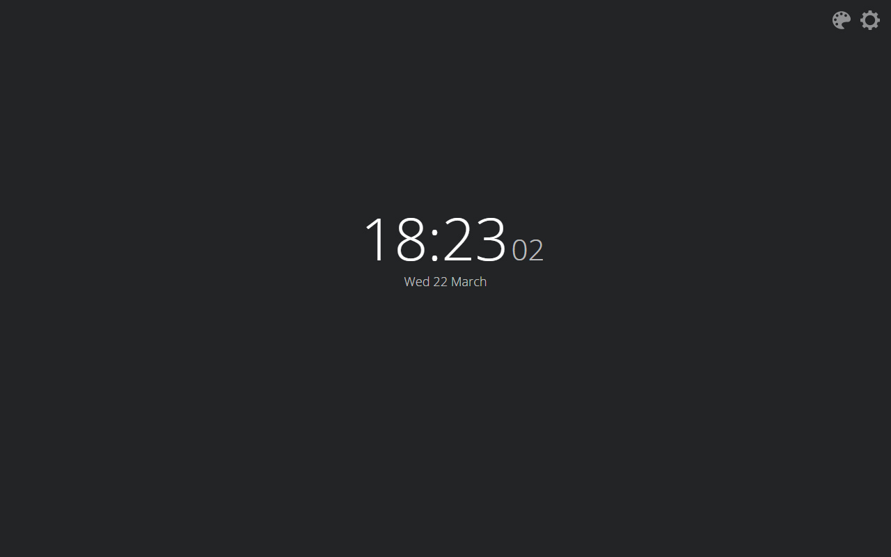 Minimal New Tab Clock截图1