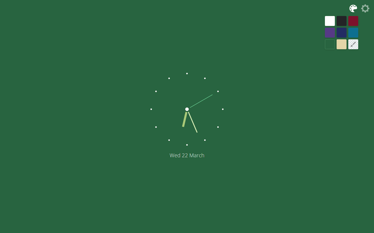 Minimal New Tab Clock截图2