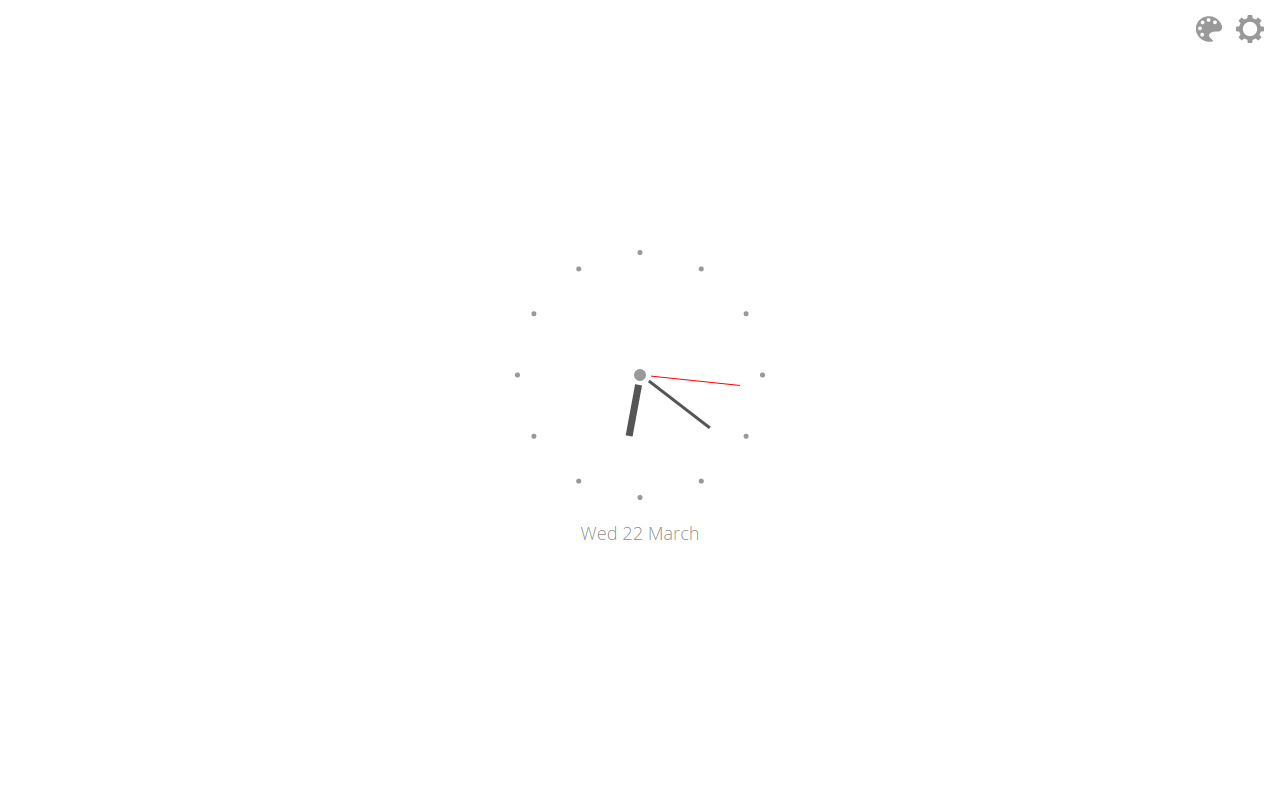 Minimal New Tab Clock截图3