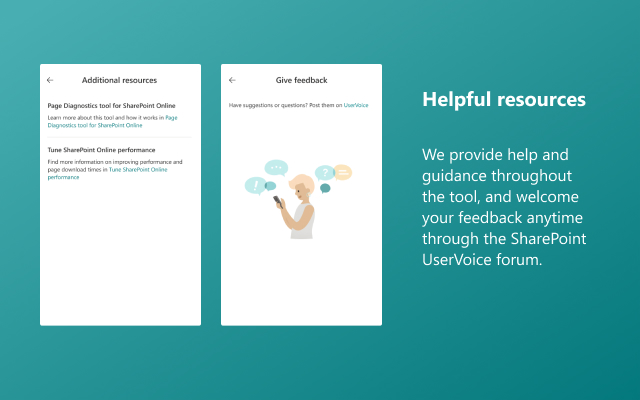 适用于 SharePoint 的页面诊断截图1