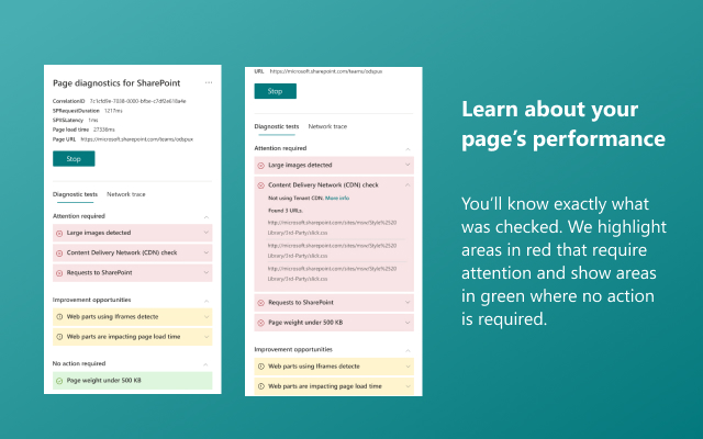 适用于 SharePoint 的页面诊断截图3