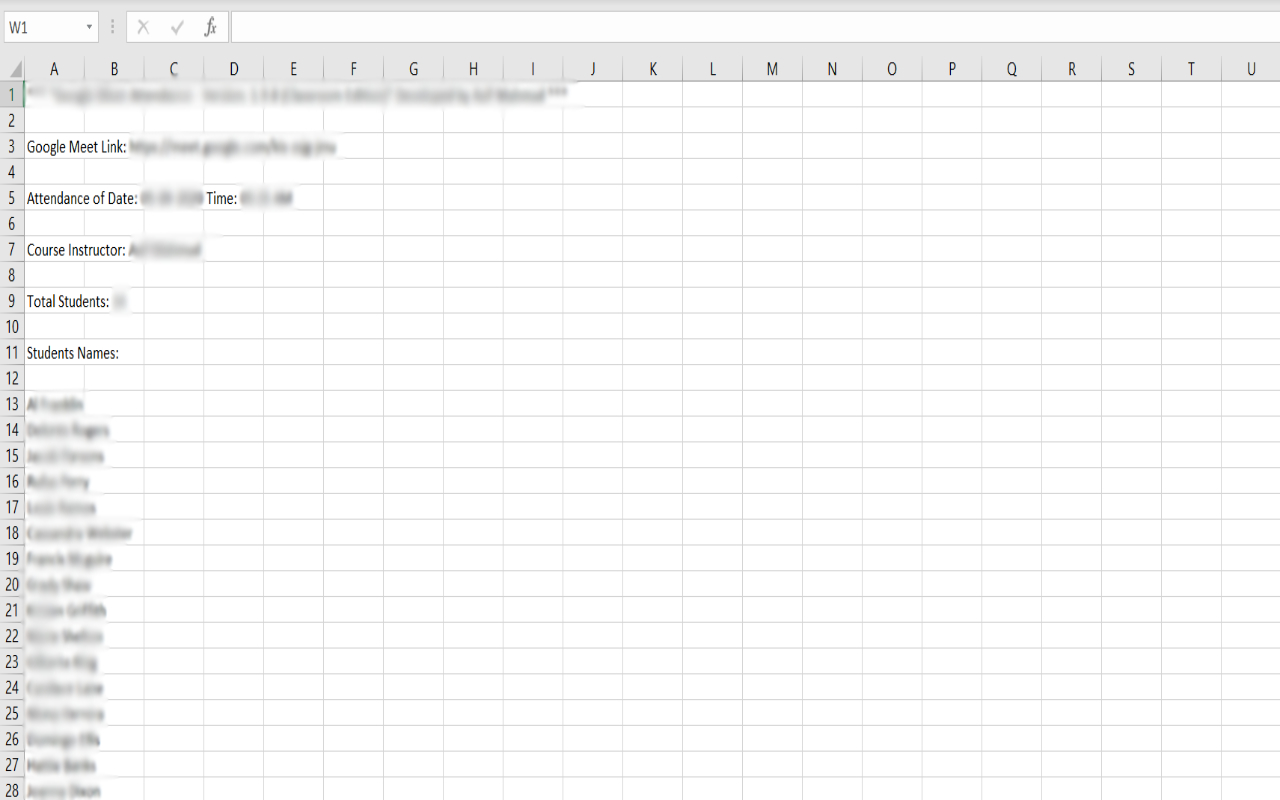 Google Meet Attendance截图1