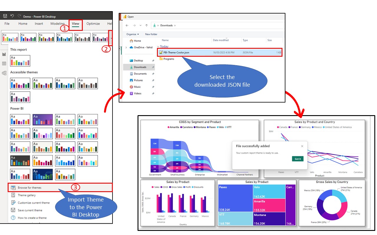 Coolors to Power BI Theme截图1