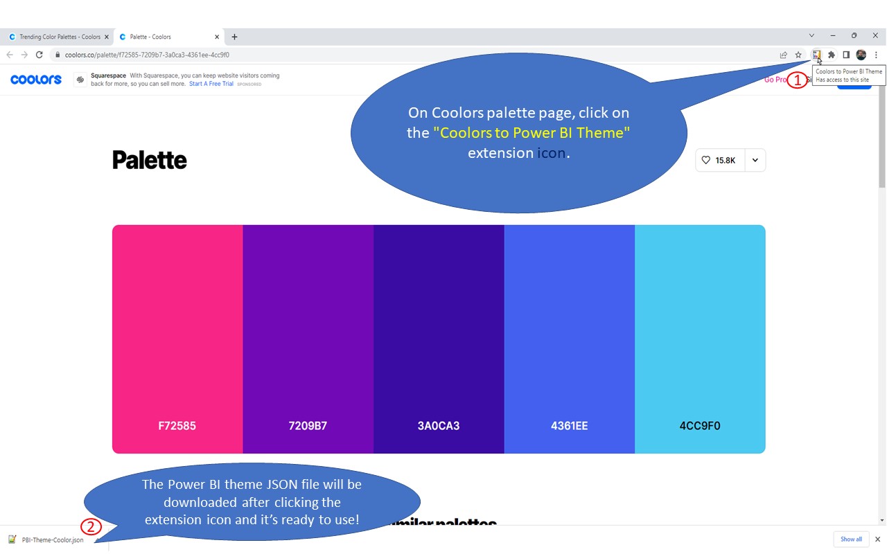Coolors to Power BI Theme截图4