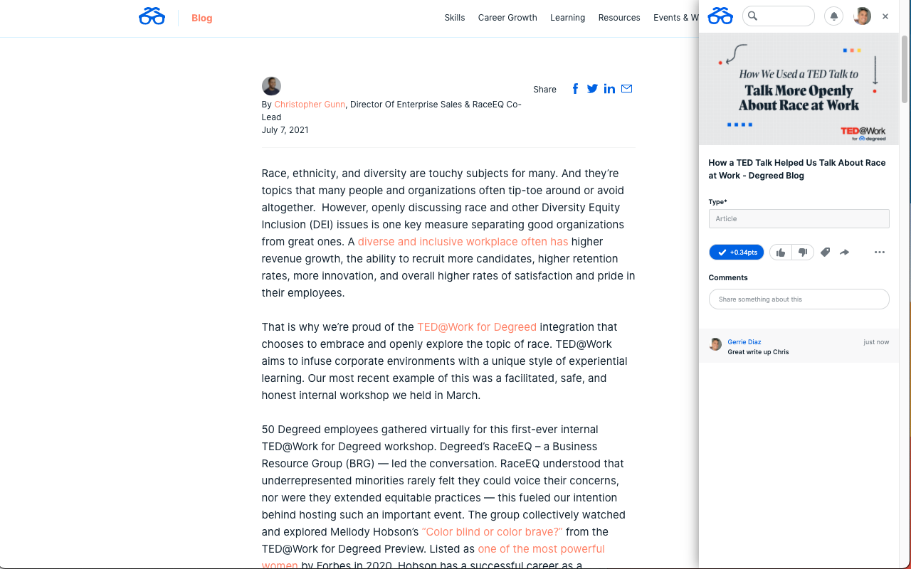 Degreed Extension截图1